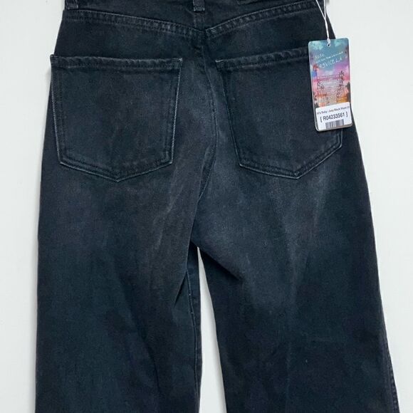 NWT REVICE LA Crossover 90’s Baby Joey Black Wash Jeans Sz Womens 23 - Picture 9 of 9
